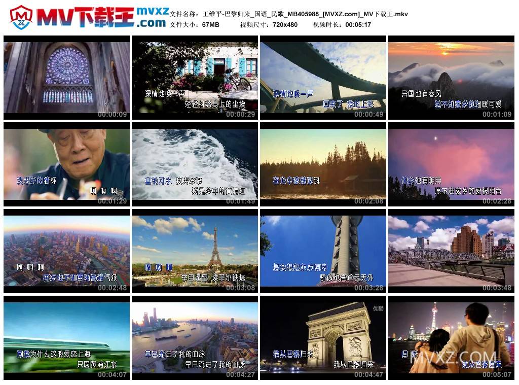 王维平-巴黎归来_国语_民歌_MB405988